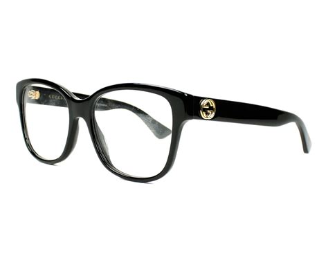 gucci eyeglasses discontinued black and gold womens|black Gucci glasses women.